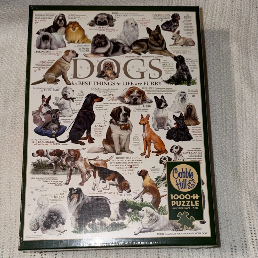 Cobb Hill by New Balance Dog Breeds Puzzle - Multicolor NEW Sealed